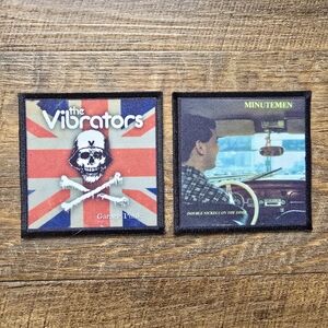 Minutemen Double Nickels & The Vibrators Punk Rock Band Patches